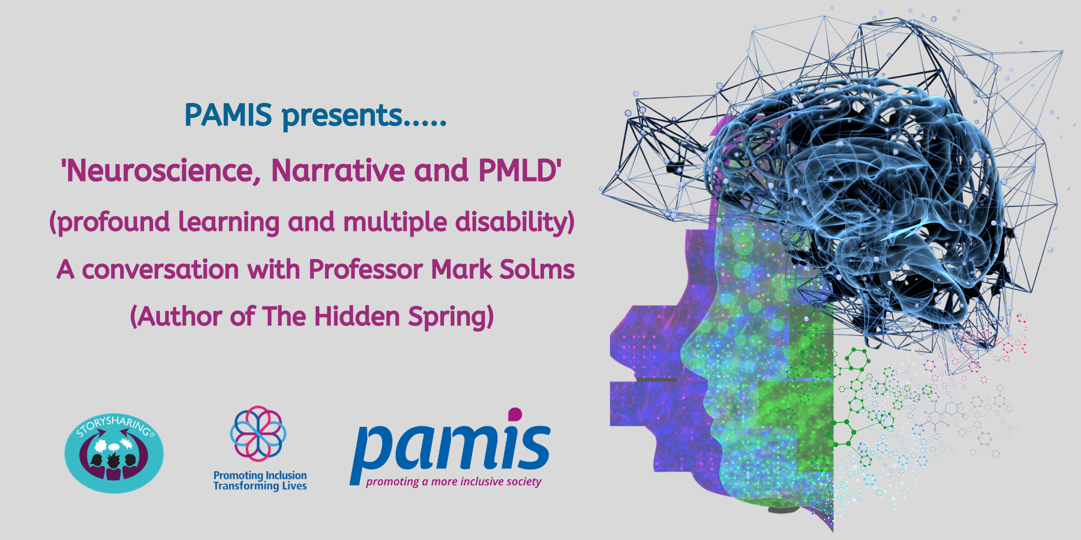 PAMIS Webinar: Neuroscience, Narrative and PMLD (21 April 2022)